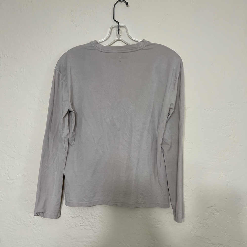 Abercrombie & Fitch Light Brown Sandwash Jersey Long Sleeve Easy Tee